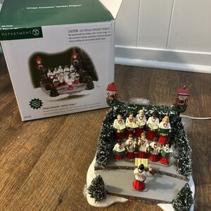 Dept. 56 Village Animated "HOLIDAY SINGERS" #52505 animated Christmas Music WORK